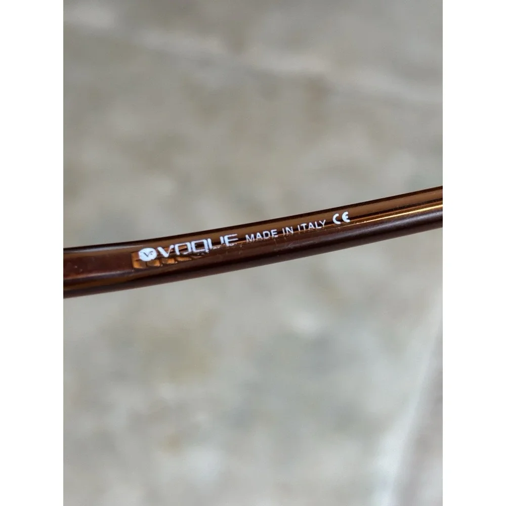 ⭐️Vintage Vogue VO2344 Eyeglasses Frame Brown Acetate⭐️Italy 50 16 135⭐️